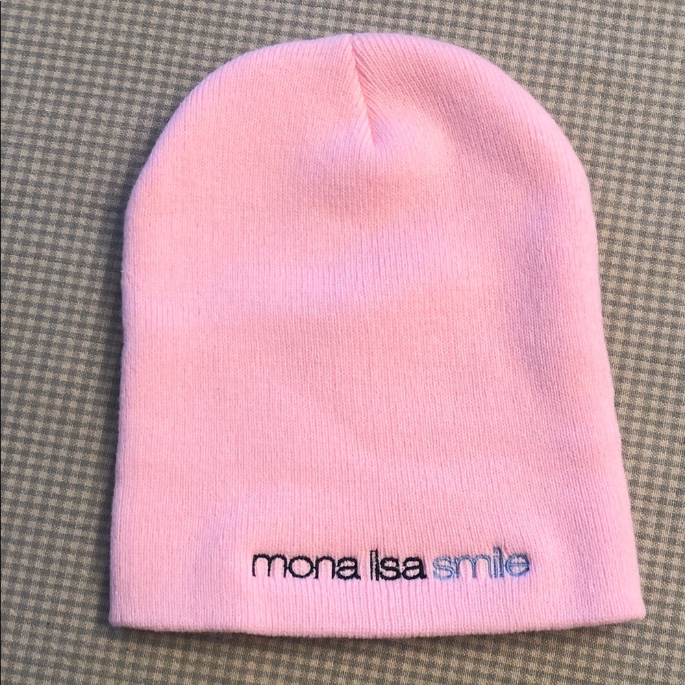 MONA LISA SMILE Movie Promo Light Pink Beanie Julia Roberts  #1027